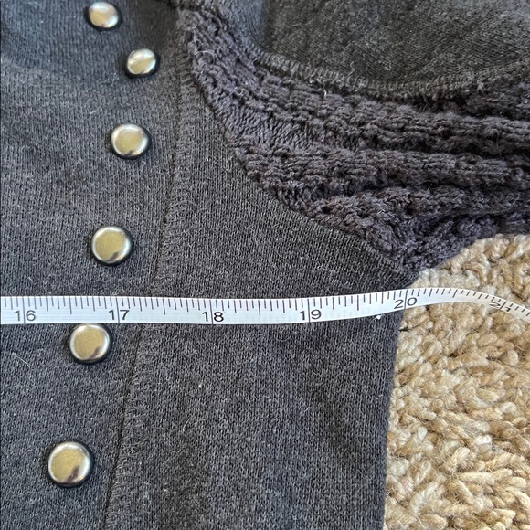 Free People | Ring My Bell Stud Moto Hoodie Jacket | Size Medium - Picture 9 of 10